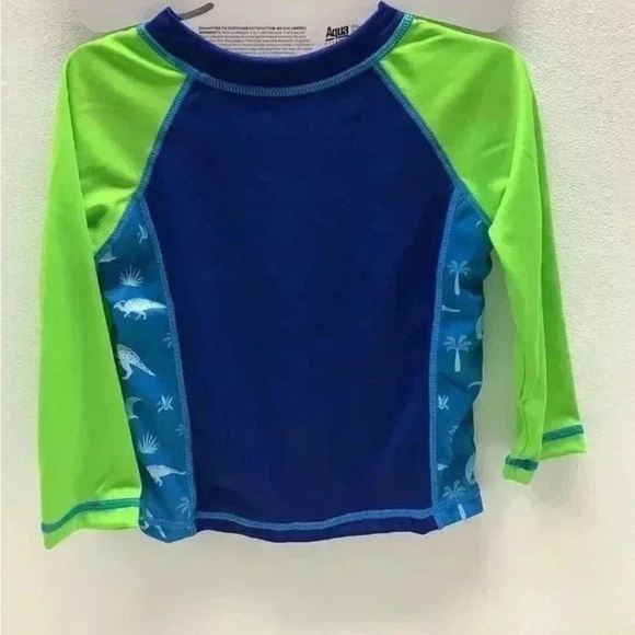 Kids Swim Shirt Size 2-4 M & Pool Float Blue and Green. New - Picture 6 of 6